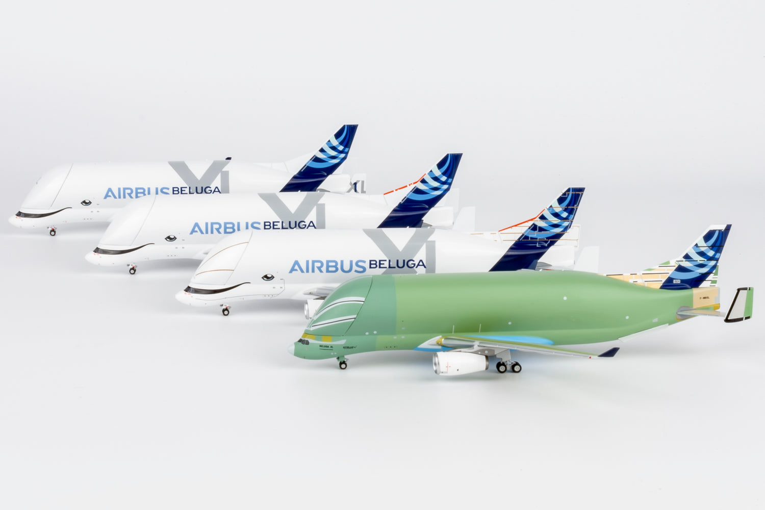 NG Models Airbus Transport International (the first flight of Beluga XL) Airbus A330-743L Beluga XL F-WBXL 1/400 Aircraft Scale Model
