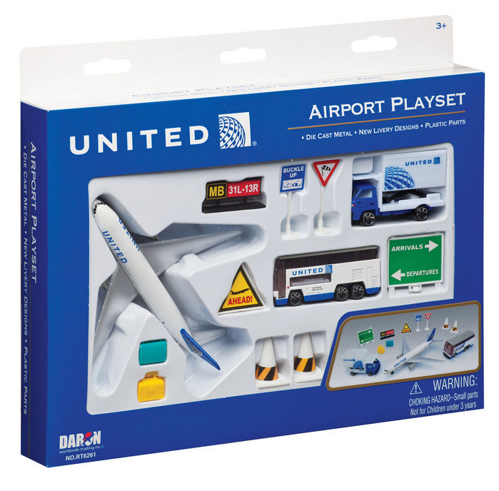 United Airlines Airport Play Set Toy