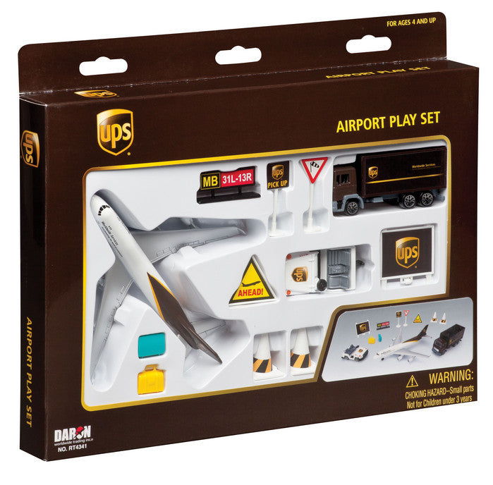 UPS Model Airport Play Set Toy