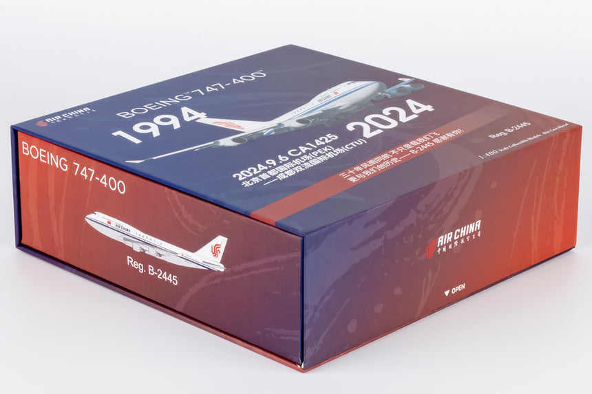 NG Models Air China "Farewell Flight" (Ultimate) Boeing 747-400 B-2445 1/400 Scale