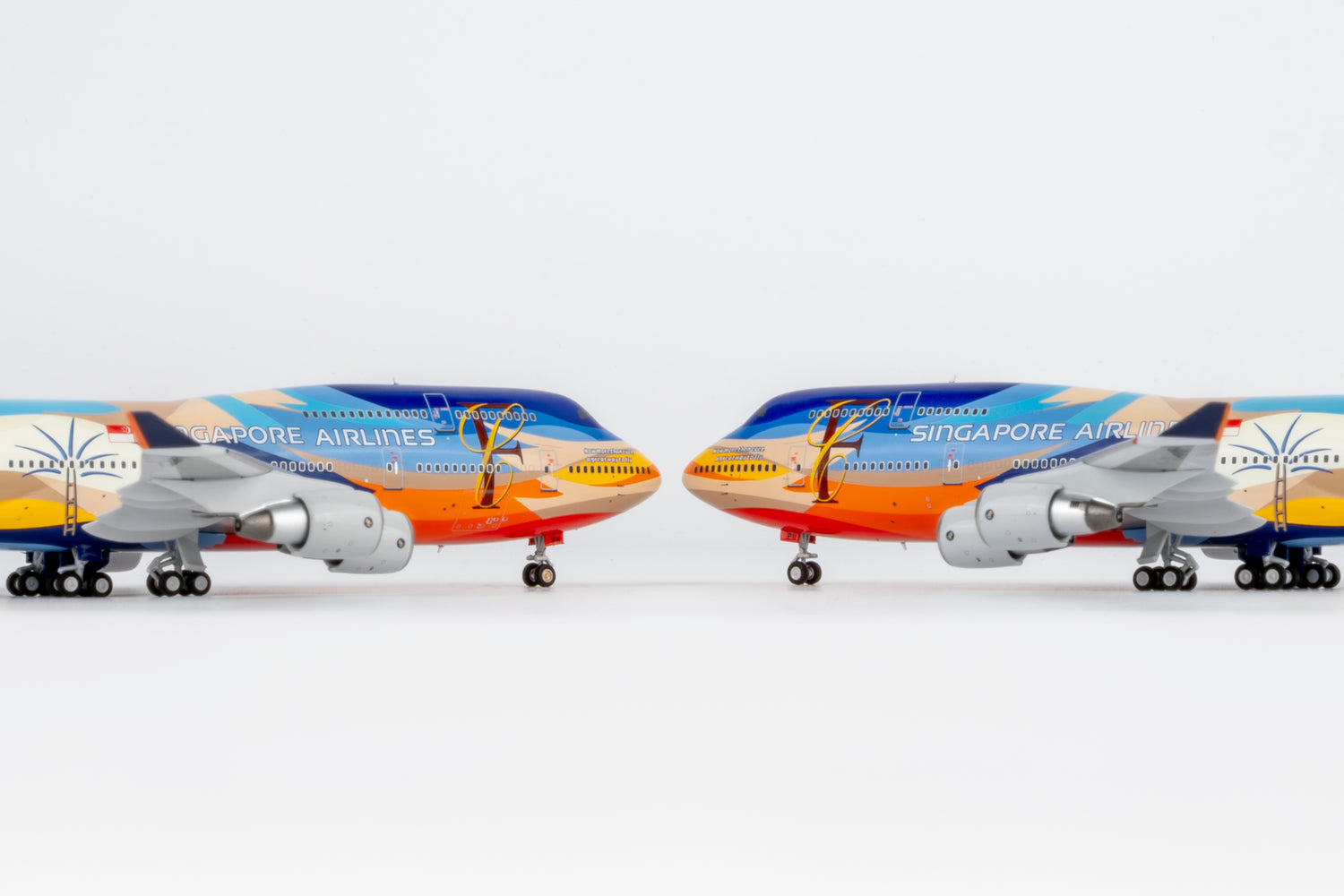 NG Models Singapore Airlines "Tropical" livery Boeing 747-400 9V-SPK 1/400 Aircraft Scale Model