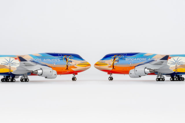 NG Models Singapore Airlines "Tropical" livery Boeing 747-400 9V-SPK 1/400 Aircraft Scale Model