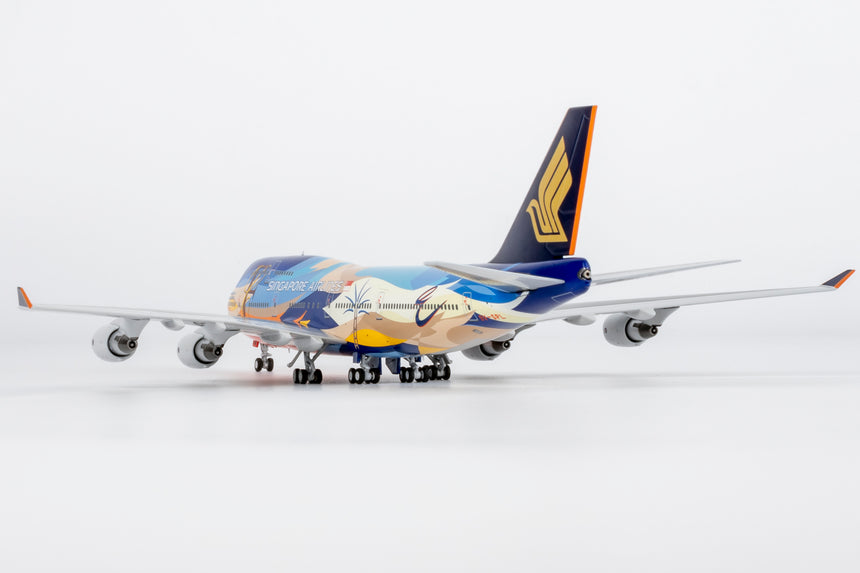 NG Models Singapore Airlines "Tropical" livery Boeing 747-400 9V-SPL 1/400 Aircraft Scale Model