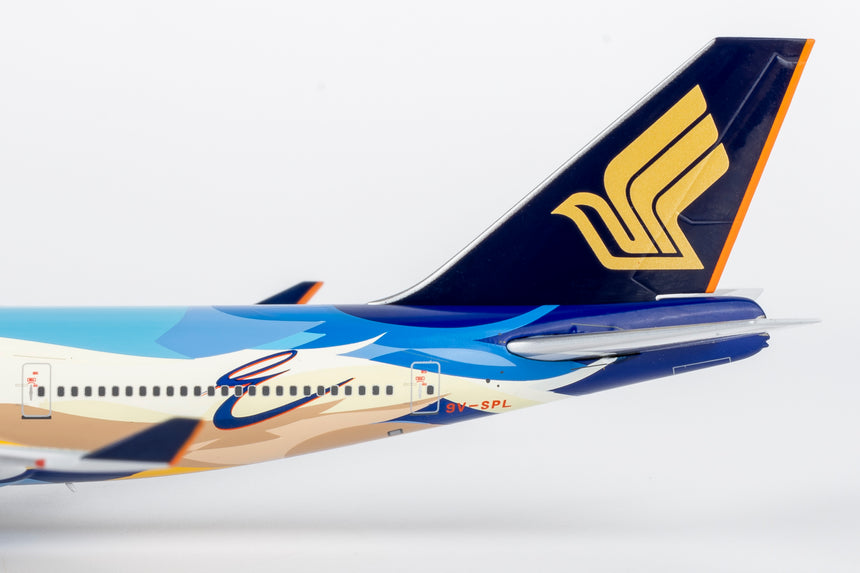 NG Models Singapore Airlines "Tropical" livery Boeing 747-400 9V-SPL 1/400 Aircraft Scale Model