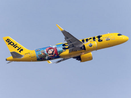 Phoenix Spirit Airlines Airbus A320Neo Nintendo Mario N986NK 1/400 Scale