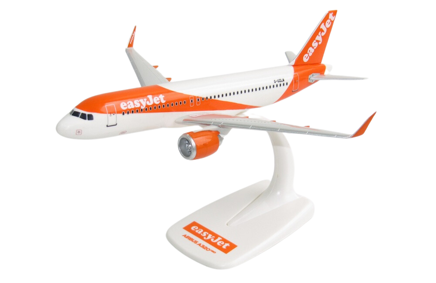 EasyJet Airbus A320Neo Snap-fit Model Plane 1/200 Aircraft Scale Model