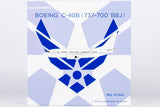 NG Models USA - Air Force (White Fuselage) C-40B (Boeing 737-700 BBJ) 02-0042 1/200 Scale