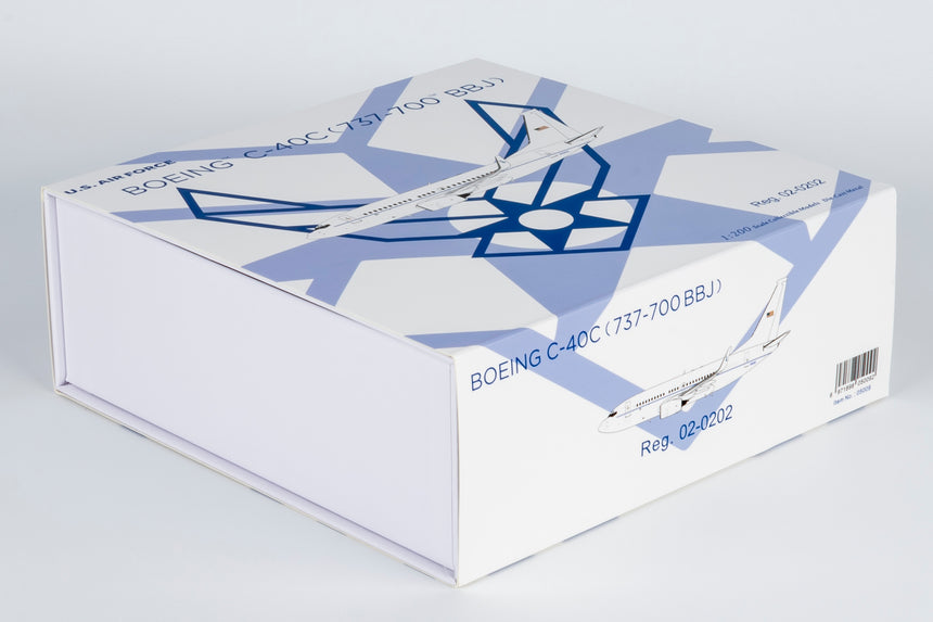 NG Models USA - Air Force (White Fuselage) C-40C (Boeing 737-700 BBJ) 02-0202 1/200 Scale