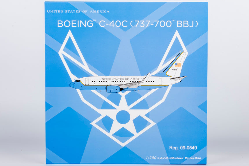 NG Models USA - Air Force C-40C (Boeing 737-700 BBJ) 09-0540 1/200 Scale