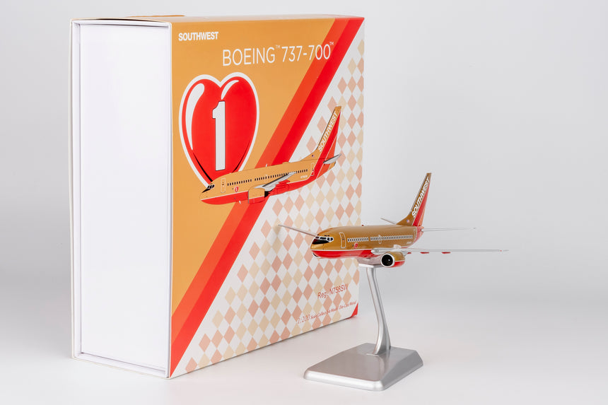 NG Models Southwest Airlines Mustard rocket livery without winglets Boeing 737-700 N758SW 1/200 Aircraft Scale Model