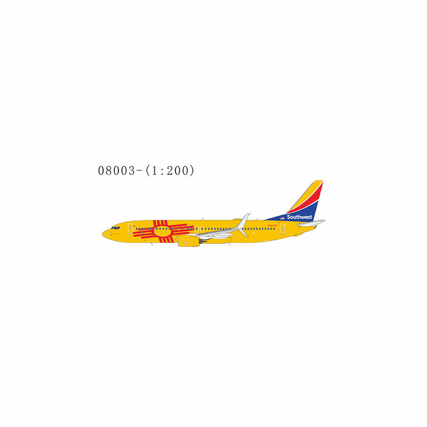 NG Models Southwest Airlines 737-800/w N8655D New Mexico One cs; with scimitar winglets 1/200 Scale