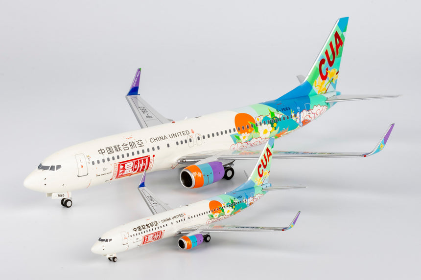 NG Models China United Airlines (City of Wenzhou) Boeing 737-800/w B-7563 1/200 Scale
