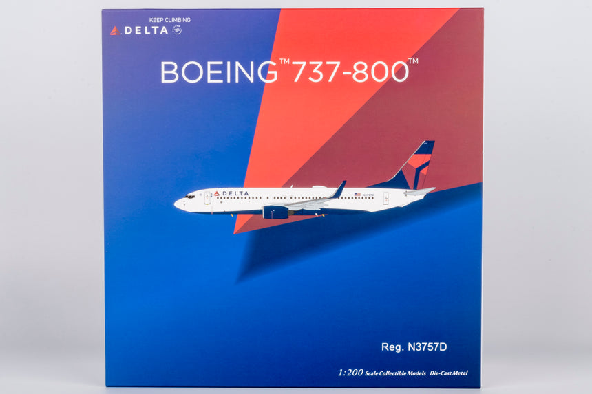 NG Models Delta Air Lines Boeing 737-800/w N3757D 1/200 Scale