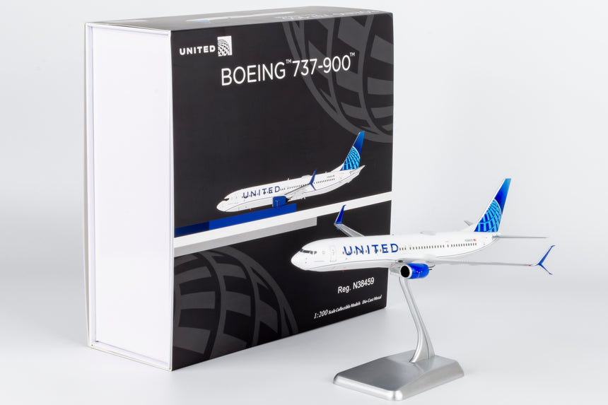 NG Models United Airlines Blue Evolution c/s Boeing 737-900ER/w N38459 1/200 Scale