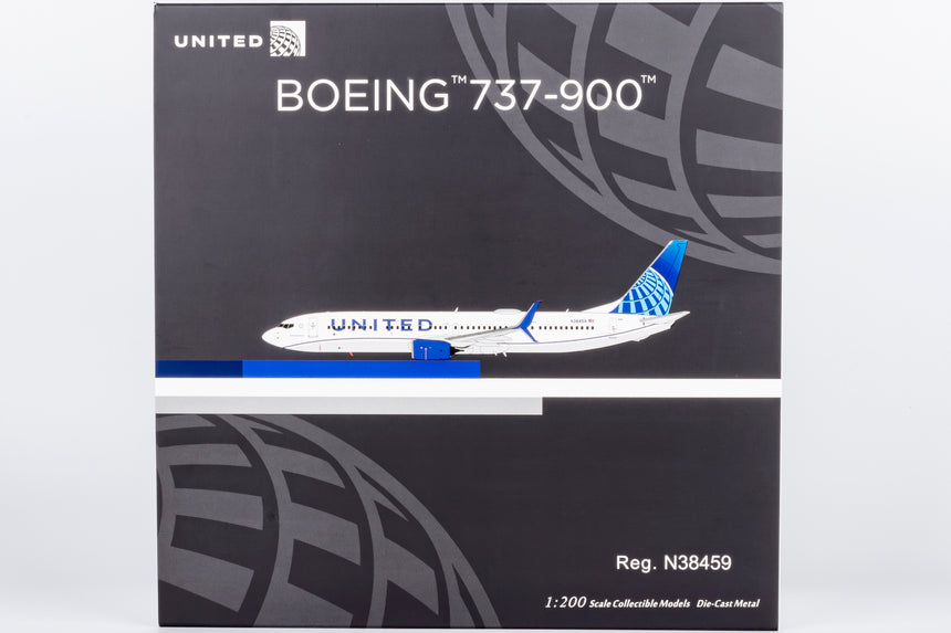 NG Models United Airlines Blue Evolution c/s Boeing 737-900ER/w N38459 1/200 Scale