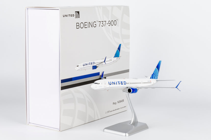 NG Models United Airlines Blue Evolution c/s Boeing 737-900ER/w N38458 1/200 Scale