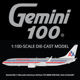 GeminiJets American Airlines Boeing B737-800W N921NN (Polished Livery) 1/100 Aircraft Scale Model