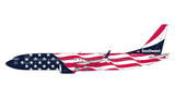 GeminiJets Southwest Airlines Boeing B737 MAX 8 N8719Q Liberty One America 250 Flag Livery 1/400 Aircraft Scale Model