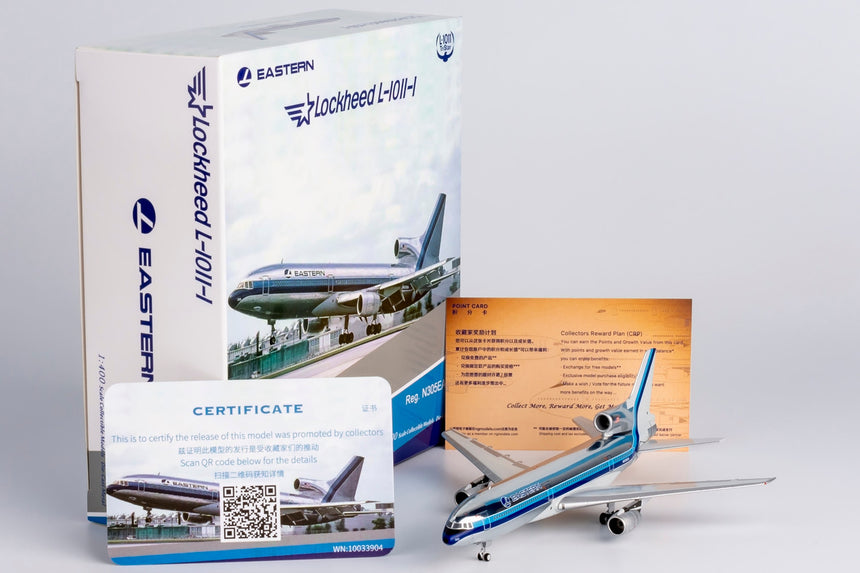 NG Models Eastern Air Lines (Bare Metal) Lockheed L-1011 TriStar 1 N305EA 1/400 Scale
