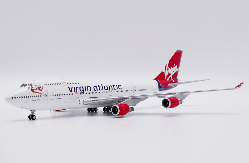 JC Wings Virgin Atlantic Boeing 747-400 (G-VHOT) "Tubular Belle" 1/400 Aircraft Scale Model