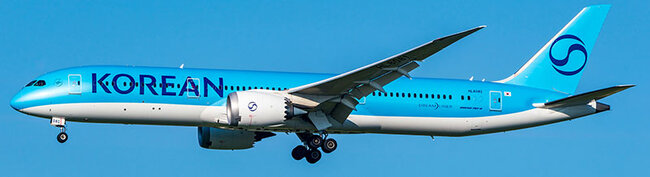 Aviation400 Korean Air Boeing 787-9 Dreamliner HL8081 (detachable gear) 1/400 Aircraft Scale Model