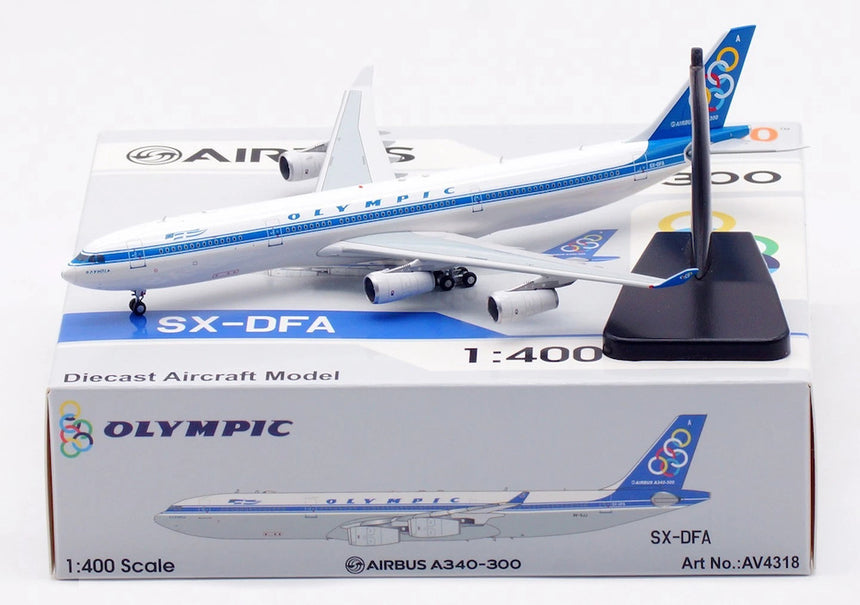 Aviation400 Olympic Airlines Airbus A340-313 SX-DFA 1/400 Aircraft Scale Model