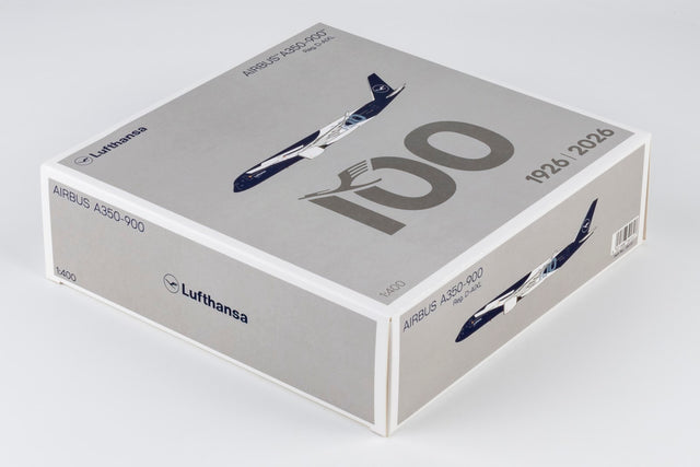 NG Models Lufthansa Airbus A350-900 D-AIXL (100 Years Anniversary) 1/400 Aircraft Scale Model