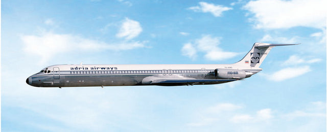 Phoenix Adria Airways McDonnell Douglas MD-82 YU-ANO Polish 1/400 Aircraft Scale Model