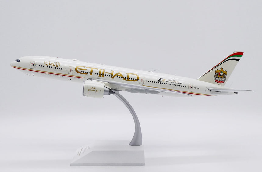 JC Wings Etihad Airways Boeing 777-200LR "2015 Formula 1" (A6-LRD) 1/200 Aircraft Scale Model