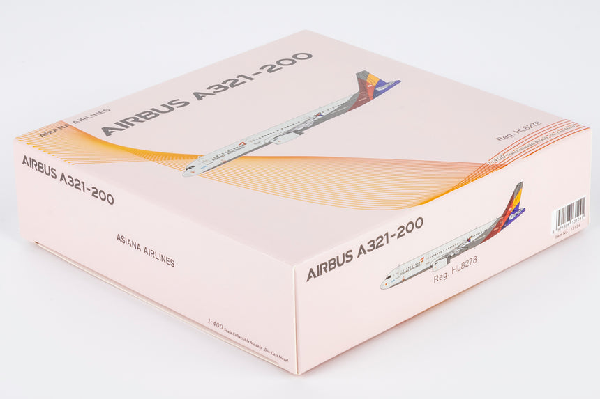 NG Models Asiana Airlines Airbus A321-200 HL8278 1/400 Scale