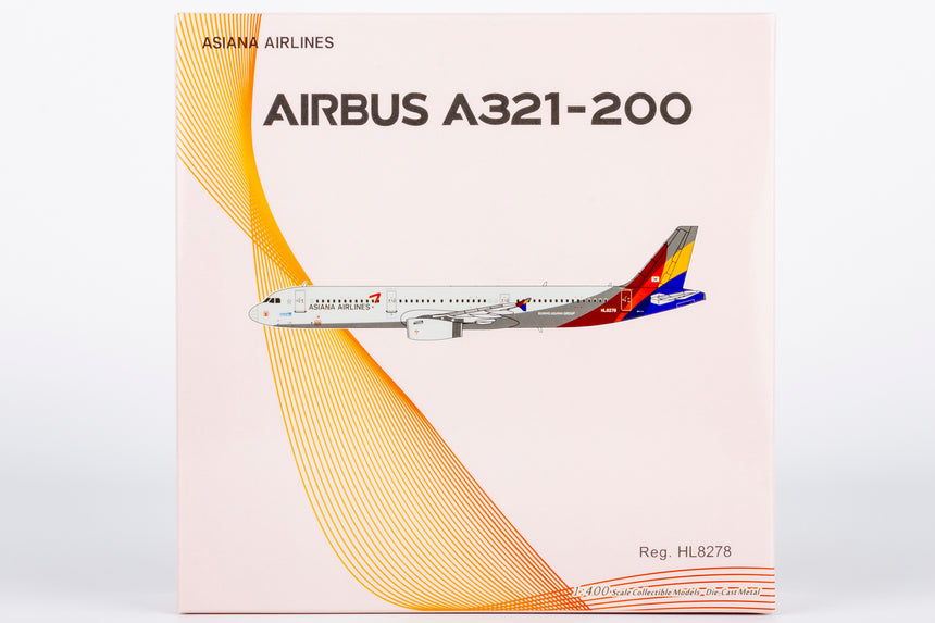 NG Models Asiana Airlines Airbus A321-200 HL8278 1/400 Scale