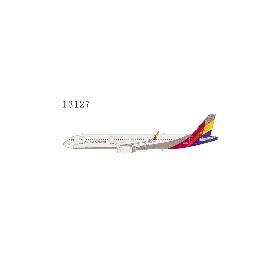 NG Models Asiana Airlines (new titles) Airbus A321-200/w HL8039 1/400 Aircraft Scale Model