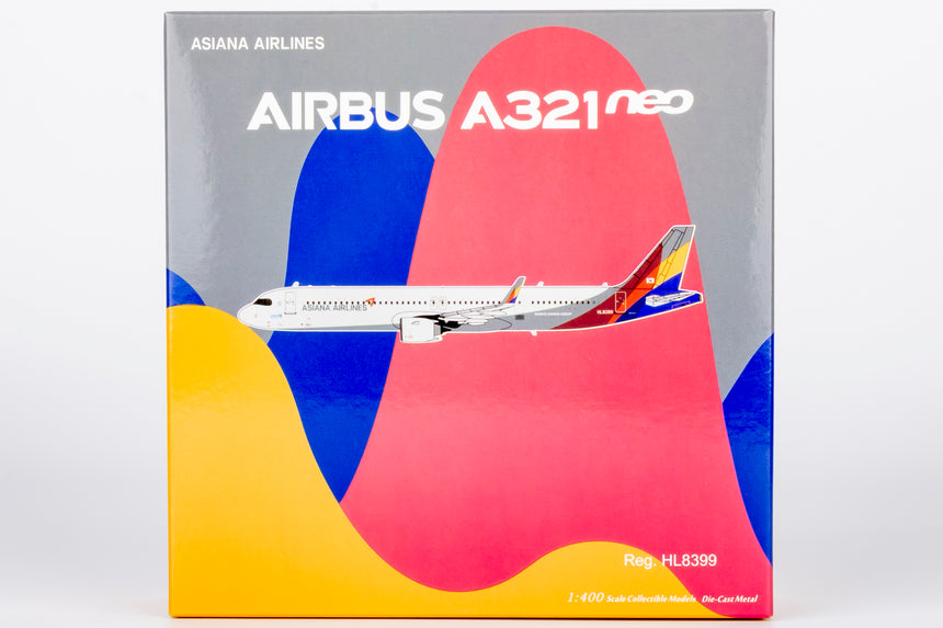 NG Models Asiana Airlines Airbus A321neo HL8399 1/400 Scale