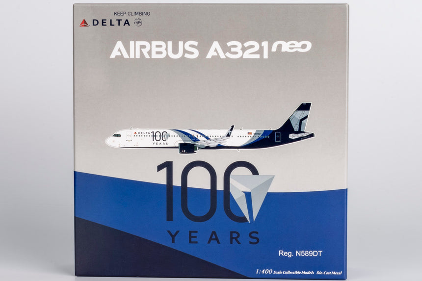 NG Models Delta Air Lines (Special Paint for the 100th Anniversary) Airbus A321neo N589DT 1/400 Scale