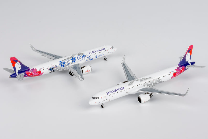 NG Models Hawaiian Airlines Airbus A321neo N215HA 1/400 Aircraft Scale Model
