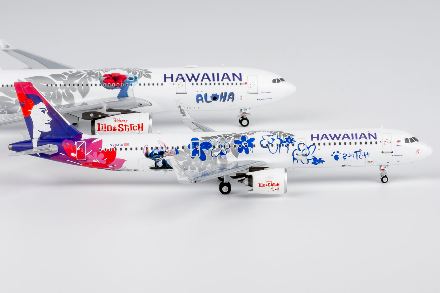 NG Models Hawaiian Airlines Airbus A330-200 N378HA 1/400 Aircraft Scale Model