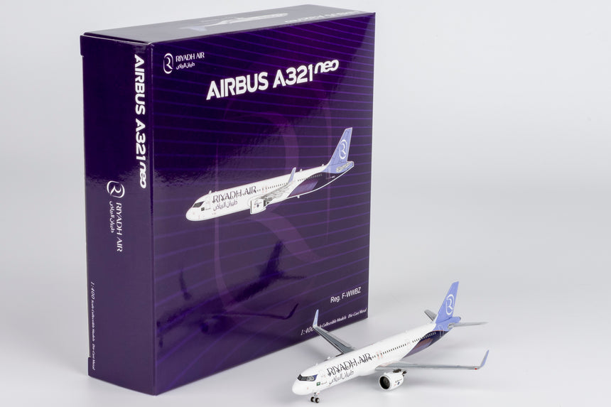 NG Models Riyadh Air (former XLR prototype painted in "Riyadh Air" livery for the upcoming Paris Air Show) Airbus A321XLR F-WWBZ 1/400 Aircraft Scale Model