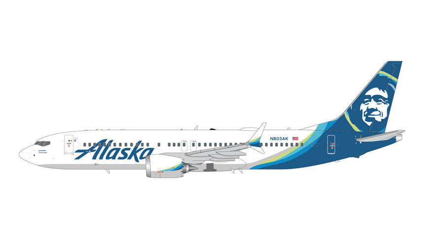 GeminiJets Alaska Airlines Boeing B737 MAX 8 N803AK 1/200 Aircraft Scale Model
