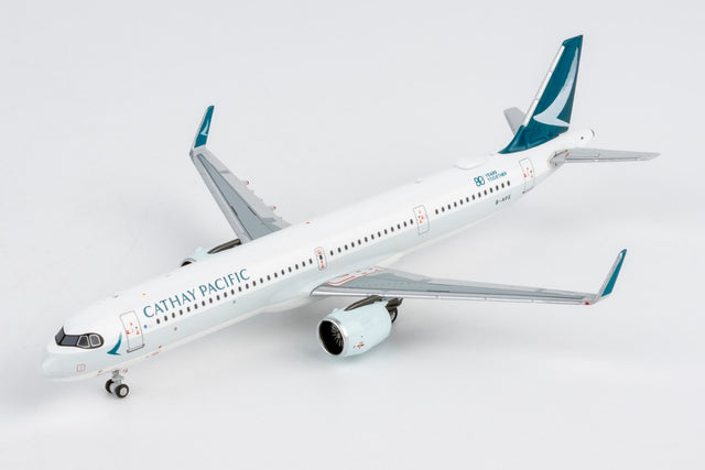 NG Models Cathay Pacific Airways Airbus A321neo B-HPE ("80 Years Together" sticker) 1/400 Aircraft Scale Model