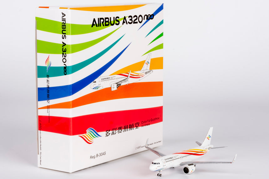 NG Models Colorful Guizhou Airlines Airbus A320neo B-30AS 1/400 Scale
