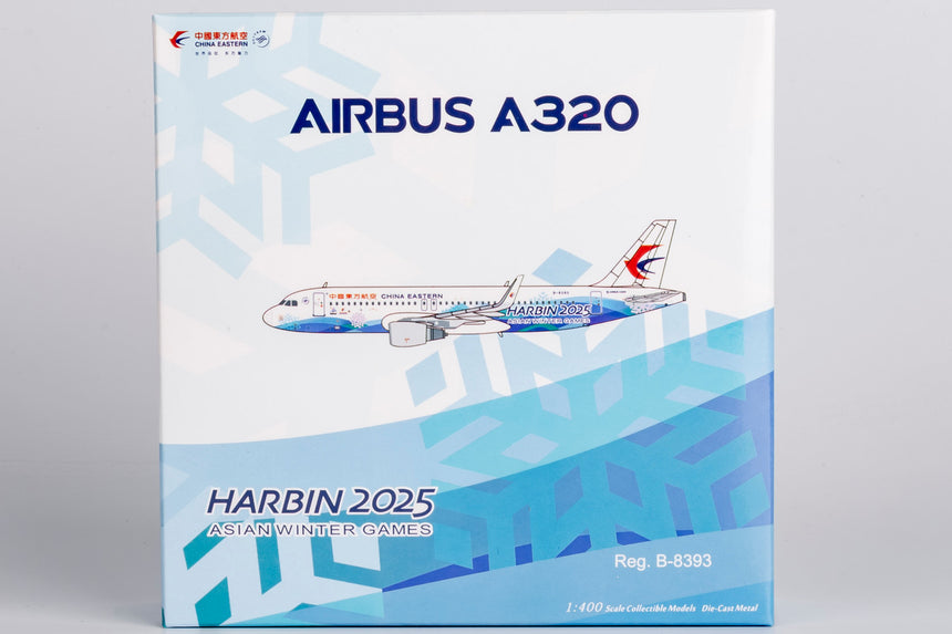 NG Models China Eastern Airlines “Harbin 2025 Asian Winter Games” (Special Paints) Airbus A320-200 B-8393 1/400 Aircraft Scale Model