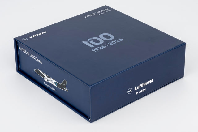 NG Models Lufthansa Airbus A320neo D-AING "100 Years Anniversary" (Ultimate) 1/400 Aircraft Scale Model