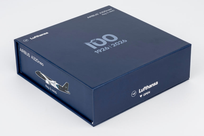 NG Models Lufthansa Airbus A320neo D-AING "100 Years Anniversary" (Ultimate) 1/400 Aircraft Scale Model