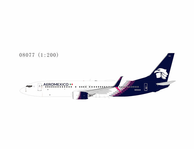 NG Models Aeromexico (new paint with scimitar winglets) Boeing 737-800 N958AM 1/200 Aircraft Scale Model
