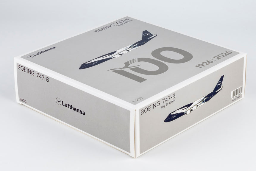 NG Models Lufthansa Boeing B747-8i D-ABYN 100 Years Anniversary 1/400 Aircraft Scale Model
