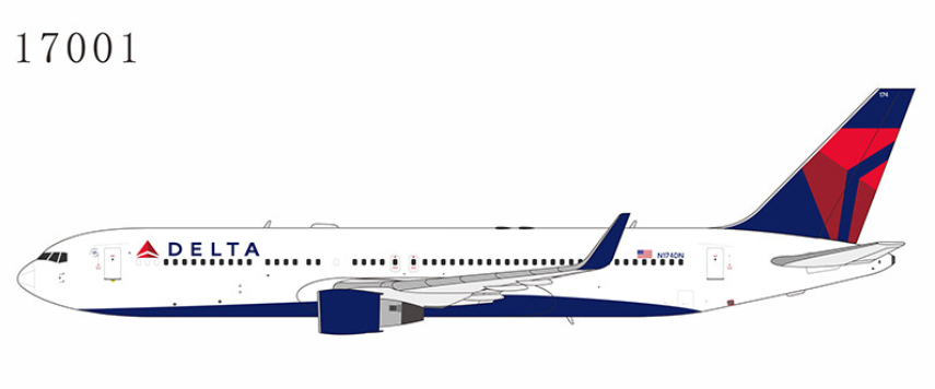 NG Models Delta Air Lines Boeing 767-300ER/w N174DN with PW4000 engines 1/400 17001