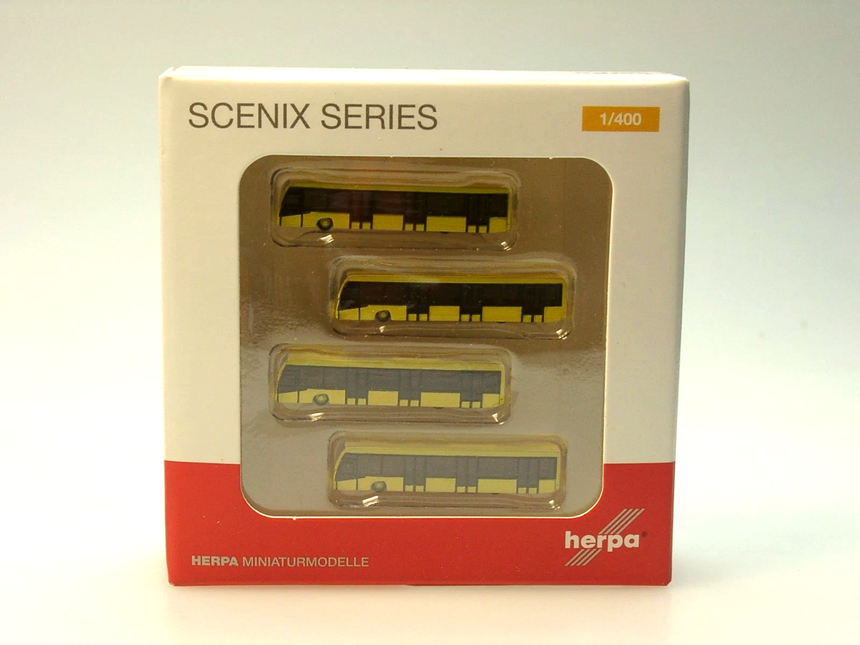Herpa Scenix - Airport Bus Set - set of 4 1/400 Aircraft Scale Model