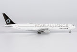 NG Models United Airlines (Star Alliance livery) Boeing 767-400ER N76055 1/400 Aircraft Scale Model