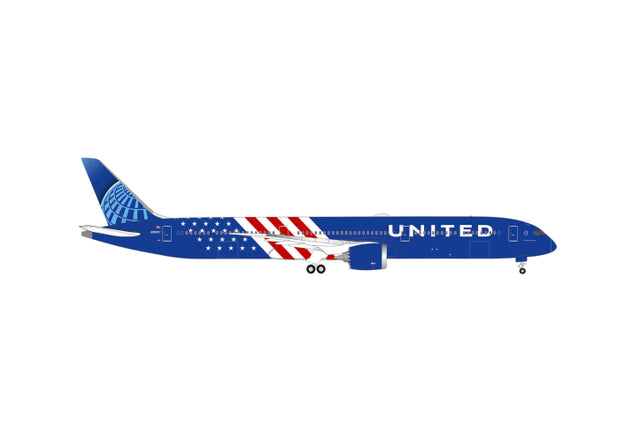 Herpa United Airlines Boeing 787-10 Dreamliner "America 250" 1/500 Aircraft Scale Model