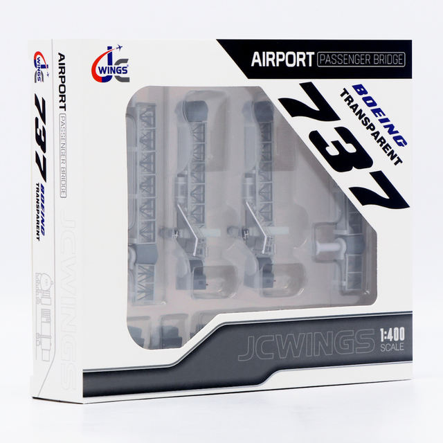 JC Wings Air Passenger Bridge B737 (Transparent) 1/400 Scale Model Accessory